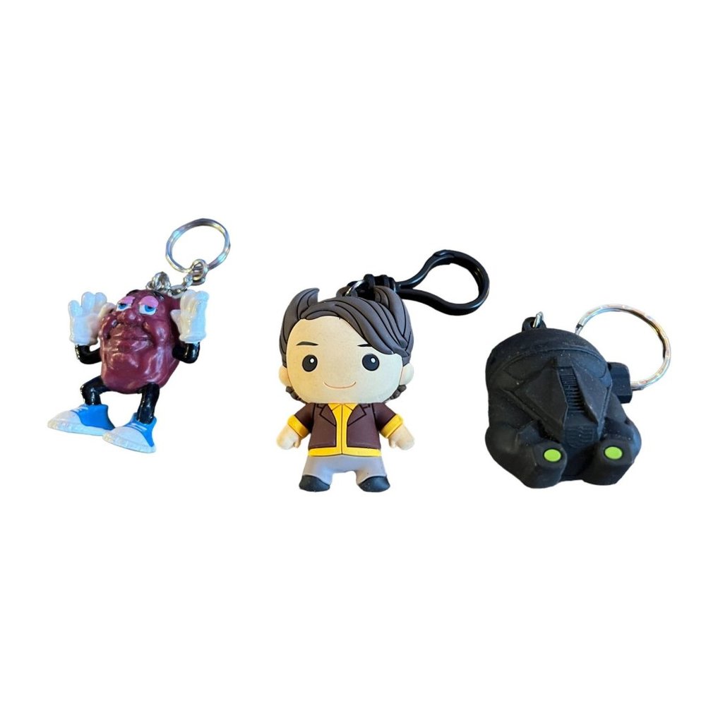 Friends Chandler California Raisin Darth Vader Key Chain Set